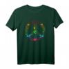 Retro Peace 70er Buntes Friedenszeichen T-Shirt - Vintage Design für Friedens- und Klimaschutzfans, ideal als Geschenk