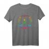 Retro Peace 70er Buntes Friedenszeichen T-Shirt - Vintage Design für Friedens- und Klimaschutzfans, ideal als Geschenk