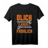 Ölich aber Fröhlich T-Shirt  Lustiges Geschenk für Schrauber, Mechaniker, Auto- und Oldtimerliebhaber für Werkstatt & Freizeit
