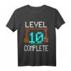 Kinder 10. Geburtstag Jungen Gamer Level 10 Complete T-Shirt - Perfektes Geschenk für kleine Videospieler, Mine Builder & Abenteurer