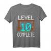 Kinder 10. Geburtstag Jungen Gamer Level 10 Complete T-Shirt - Perfektes Geschenk für kleine Videospieler, Mine Builder & Abenteurer