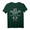 Die Garage ruft T-Shirt - Lustiges Mechaniker Schrauber Tuning Kolben Motiv für Autofreaks & KFZ-Profis als Geschenkidee