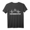 Hausmeister Herzschlag T-Shirt  Berufskleidung für Hausmeister, Handwerker & Reparateure mit Schlüssel & Werkzeug
