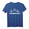 Hausmeister Herzschlag T-Shirt  Berufskleidung für Hausmeister, Handwerker & Reparateure mit Schlüssel & Werkzeug