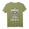 Die Garage Ruft Ich Muss Gehen Werkstatt Mechaniker T-Shirt  Lustiges Tuning & Schrauber Outfit für Kfz-Profis