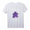 I Always Play With Purple Meeple Brettspiel T-Shirt - Perfektes Fan- oder Geschenke-Shirt für Brettspieler & Spieleabende