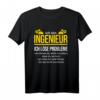 Ingenieur Ich Löse Probleme Maschinenbau T-Shirt  Lustiges Motiv für Ingenieure & Studenten