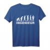 Ingenieur Evolution T-Shirt für Ingenieure und Technikliebhaber  Klassisch geschnitten, ideal für Beruf & Studium
