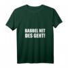 Damen Babbel Net Des Geht - Hessen Frankfurt Dialekt Bauarbeiter T-Shirt mit V-Ausschnitt, Humorvolles Geschenk für Hessen Fans & Handwerker