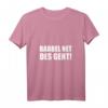 Damen Babbel Net Des Geht - Hessen Frankfurt Dialekt Bauarbeiter T-Shirt mit V-Ausschnitt, Humorvolles Geschenk für Hessen Fans & Handwerker