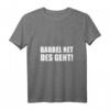 Damen Babbel Net Des Geht - Hessen Frankfurt Dialekt Bauarbeiter T-Shirt mit V-Ausschnitt, Humorvolles Geschenk für Hessen Fans & Handwerker