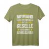 Herren Niemand Ist Perfekt Geselle 2021 Prüfung Bestanden Abschluss T-Shirt - Lustiges Geschenk für Gesellen, Azubi & Abschlussfeier