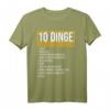 Kfz Mechaniker & Autoliebhaber T-Shirt - 10 Dinge, die ich im Leben will, ideales Geschenk für Schrauber, KFZ-Meister & Motorenfans