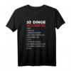 Herren Autoschrauber T-Shirt - 10 Dinge, Die Ein Autofreak Will, Perfekt als Geschenk für Tuner, Schrauber & Autoenthusiasten
