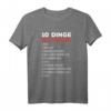 Herren Autoschrauber T-Shirt - 10 Dinge, Die Ein Autofreak Will, Perfekt als Geschenk für Tuner, Schrauber & Autoenthusiasten