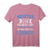 Meister 2022 T-Shirt  Meisterprüfung bestanden Geschenk für Handwerker, Fliesenleger, Elektriker, Schlosser & Mechaniker