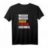 Herren Sägen Messen Fluchen Schreiner T-Shirt - Lustiges Holzhandwerk Geschenk für Gesellen, Meister & Auszubildende