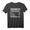 Tischler Stundenlohn Sprüche Holzfachwerker Gehalt Geselle T-Shirt  Humorvolles Geschenk für Gesellen, Abschluss & Gesellenfeier im Holzhandwerk