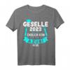Geselle 2023 T-Shirt  Endlich kein Azubi, Gesellenprüfung bestanden, lustiges Abschlussgeschenk für Handwerker & Fachkräfte