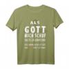 Als Gott mich schuf T-Shirt  Lustiges Glaubensdesign mit Kreuz für Humorvolle, Gelassene & Gute-Laune-Menschen