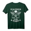 Cooles Maurer T-Shirt mit Spruch 'Nur Gott steht über uns'  Perfektes Geschenk für Maurer, Maurerlehrlinge, Gesellen und Maurermeister