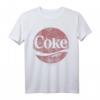 Coca-Cola Coke Enjoy Distressed Logo T-Shirt - Offiziell Lizenzierte Markenbekleidung für Fans und Trendsetter