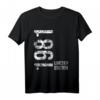 43. Geburtstag T-Shirt für Mann und Frau - Personalisiertes Geschenk 1981 für Familienmitglieder und Freunde