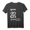 43. Geburtstag T-Shirt für Mann und Frau - Personalisiertes Geschenk 1981 für Familienmitglieder und Freunde