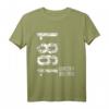 43. Geburtstag T-Shirt für Mann und Frau - Personalisiertes Geschenk 1981 für Familienmitglieder und Freunde