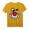 Clown Gesicht Kinder T-Shirt - Lustige Kindermode für Zirkusbesuche, klassisch geschnitten, doppelt genähter Saum