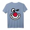 Clown Gesicht Kinder T-Shirt - Lustige Kindermode für Zirkusbesuche, klassisch geschnitten, doppelt genähter Saum