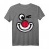 Clown Gesicht Kinder T-Shirt - Lustige Kindermode für Zirkusbesuche, klassisch geschnitten, doppelt genähter Saum