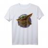 Star Wars The Mandalorian The Child Purple Circle Portrait T-Shirt  Offiziell lizenziertes Fanshirt für Star Wars Liebhaber