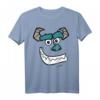 HapBunny Monsters Inc. Sulley Face Graphic T-Shirt - Lizenziertes Pixar Disney Fanartikel für Fans und Geburtstagsfeiern