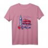 I Love London UK Sketch Drawing T-Shirt - Stylisches Souvenir mit London Wahrzeichen, Skyline & Red Bus