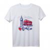 I Love London UK Sketch Drawing T-Shirt - Stylisches Souvenir mit London Wahrzeichen, Skyline & Red Bus