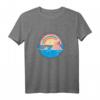 HapBunny T-Shirt mit Delfin & Regenbogen - Lustiges Geschenk für den besonderen Tag