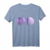 Wunderschöne lila Muscheln Meerjungfrau Geburtstag Party T-Shirt  Perfekt für Damen, Mädchen & Meerjungfrauen-Liebhaber für Partys & Kostüme