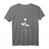 Süßes Damen T-Shirt mit Blumen-Design und V-Ausschnitt  Retro 80er Jahre Stil für modebewusste Frauen