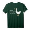 Angry Goose With Knife T-Shirt - Lustiges Meme-Shirt mit Spruch 'Peace Was Never An Option' für Meme-Fans und Tierliebhaber