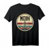 Moin Anker Meer Norddeutsch Retro Kapitän T-Shirt  Das perfekte Geschenk für Norddeutsche, Seemänner und Meerliebhaber