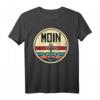 Moin Anker Meer Norddeutsch Retro Kapitän T-Shirt  Das perfekte Geschenk für Norddeutsche, Seemänner und Meerliebhaber