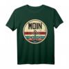 Moin Anker Meer Norddeutsch Retro Kapitän T-Shirt  Das perfekte Geschenk für Norddeutsche, Seemänner und Meerliebhaber