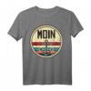 Moin Anker Meer Norddeutsch Retro Kapitän T-Shirt  Das perfekte Geschenk für Norddeutsche, Seemänner und Meerliebhaber