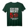 Lustiges Dart Spruch T-Shirt zum 50. Geburtstag  'Ich bin nicht 50 ich bin double Bullseye' für Dartspieler und Geburtstagskinder