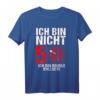 Lustiges Dart Spruch T-Shirt zum 50. Geburtstag  'Ich bin nicht 50 ich bin double Bullseye' für Dartspieler und Geburtstagskinder