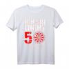 Lustiges Dart Spruch T-Shirt zum 50. Geburtstag  'Ich bin nicht 50 ich bin double Bullseye' für Dartspieler und Geburtstagskinder