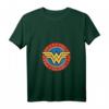 DC Comics Wonder Woman Circle Logo T-Shirt mit V-Ausschnitt  Lizenziertes Superhelden-Design für Damen