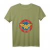 DC Comics Wonder Woman Circle Logo T-Shirt mit V-Ausschnitt  Lizenziertes Superhelden-Design für Damen