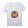 DC Comics Wonder Woman Circle Logo T-Shirt mit V-Ausschnitt  Lizenziertes Superhelden-Design für Damen